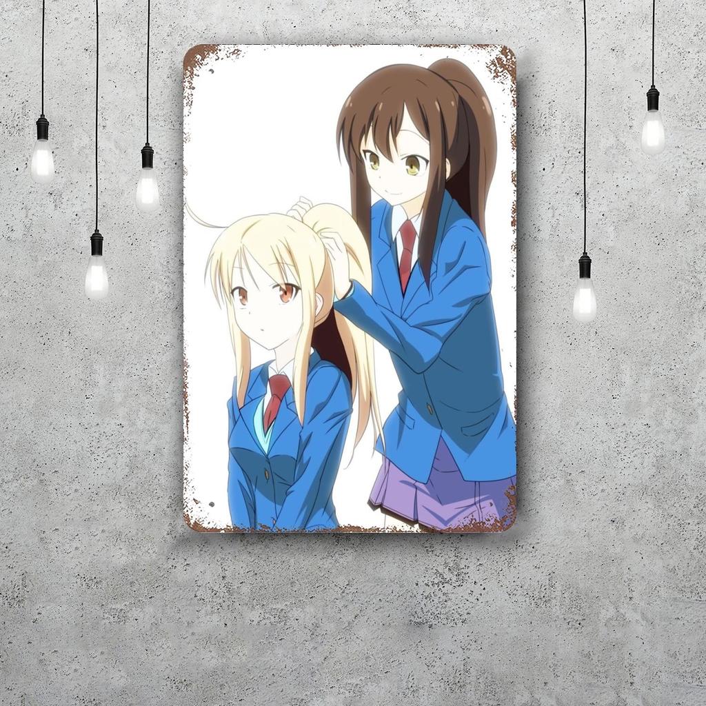 Sakurasou no Pet na Kanojo cartoon Decor Poster Tin Sign Metal Sign Decorative Plaque for Pub Bar Man Cave Club Wall Decoration