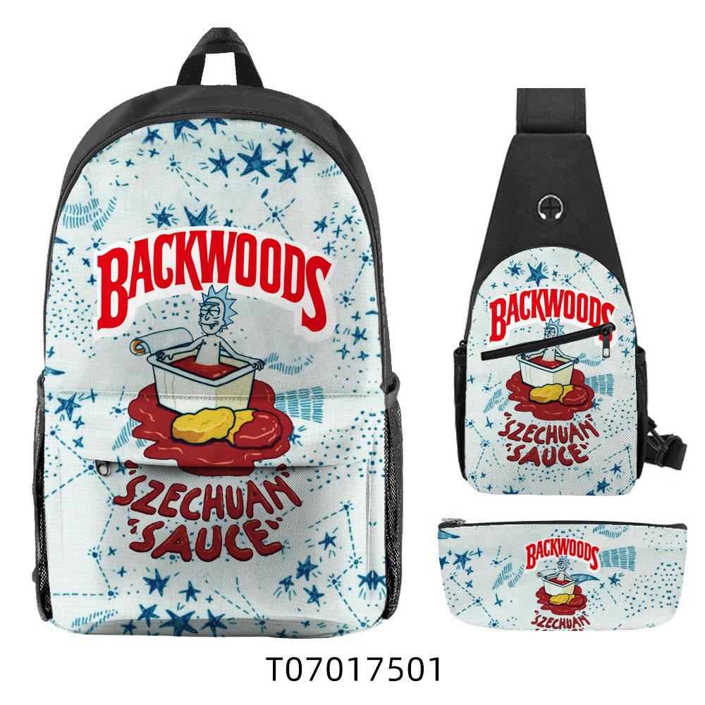 Popular Backwoods Cigar 3D Backpack Campus Student Backpack Travel Bag