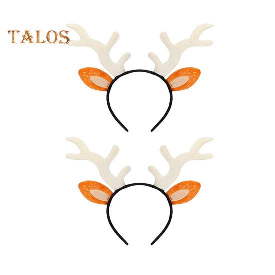 

2 шт. повязка на голову в виде рогов оленя, рождественский обруч для волос в виде косплея, для взрослых, реалистичные уши в виде рогов оленя, аксессуар для волос 2pcs
