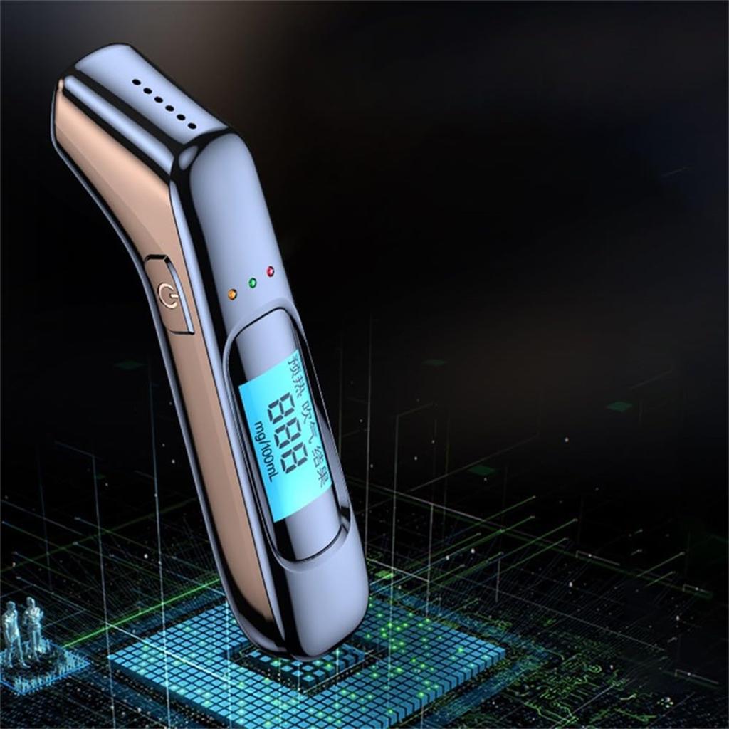Tester With LED Digital Display, 0.000-0.199% BAC Breathalyzer For Quick Detection, Rechargeable Non-Contact  For Car Use, LCD Screen