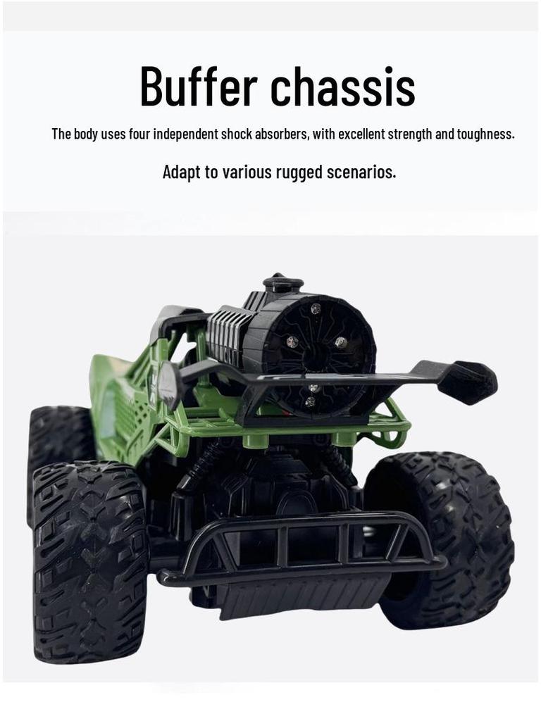 1:16 Children's Camouflage Remote Control Climbing Car with Lights and Battery Pack - Electric Off-road Toy