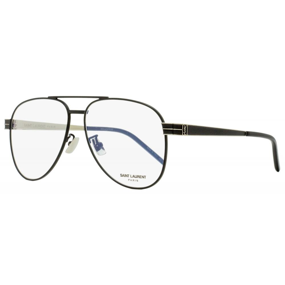 

Очки-пилоты Saint Laurent унисекс SL M54 001 Матовое черное золото 56 мм 001