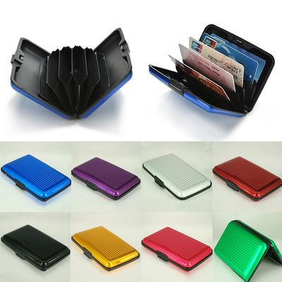 Mode Anti-RFID Creatief Meerkleurig Waterdicht Kaart 1 st Nieuw Scan Kaarthouder ID-kaart 8 Kleuren Kaart Tas Doos Opberg Mode Zakelijk Krediet