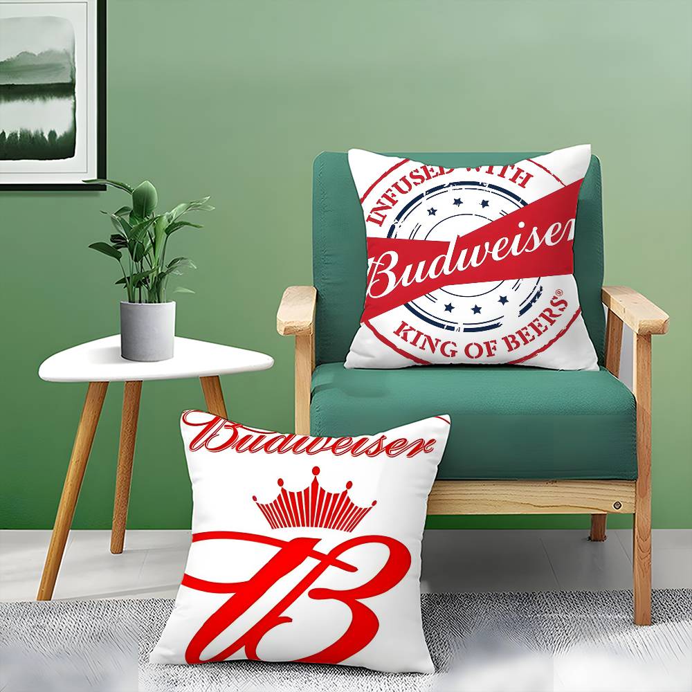B-Budweiser Budvar Brewery-MT Pillow Case Printed Brushed Fleece Pillow Baby Skin-Touch Eco-Friendly Dye-Sublimat