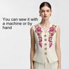 1Pair Dress Embroidered Fabric Sticker Flower Applique Fashion Garment Accessories Sewing DIY Cheongsam Patch Lace Patches