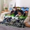 Personalisierbare 3D-gedruckte Yellowstone-Thermodecke, Geeignet für Wohnzimmer, Schlafzimmer, Bett, Sofa, Bürogeschenk, Flanelldecke