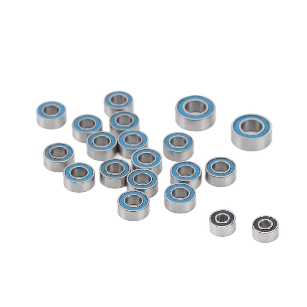 20 STÜCKE RC Kugellager Stahl RC Kugellager-Satz Radnabe Doppelt Gummi Gedichtetes Lager für AXIAL