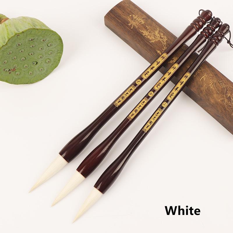 3Pcs Handmade Chinese Calligraphy Brushes Set ,Chinese Traditional Calligraphy Brush,Painting Writing Kanji Art Watercolor Brush