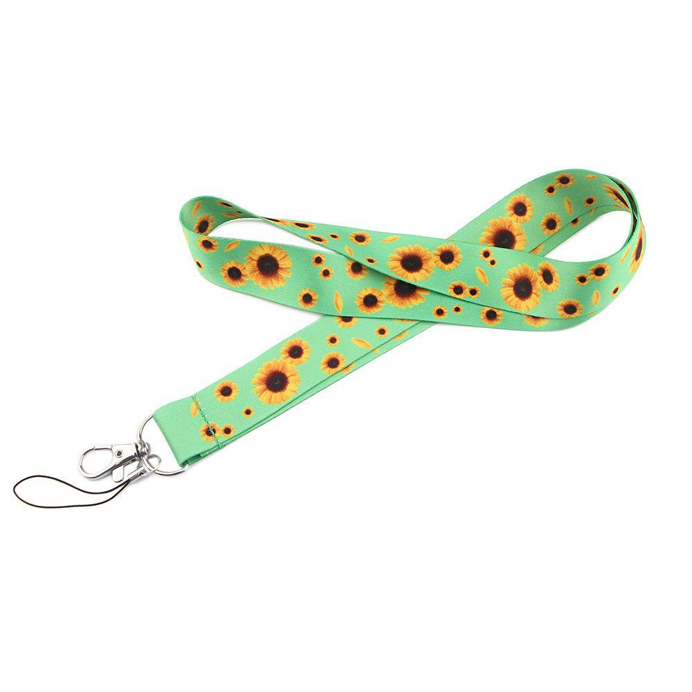 

Ribbon White Daisy Painting Mobile Phone Strap Phone Hang Rope Sunflower Lanyard Phone Lanyard