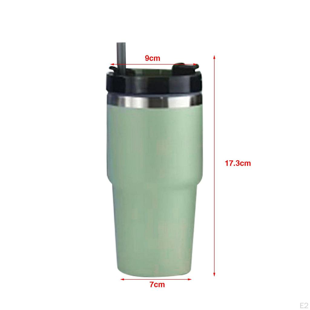 Tumbler with Lid and Straw Coffee Cup Stainless Steel Travel Mug for Outdoor Adventure, Road Trips,