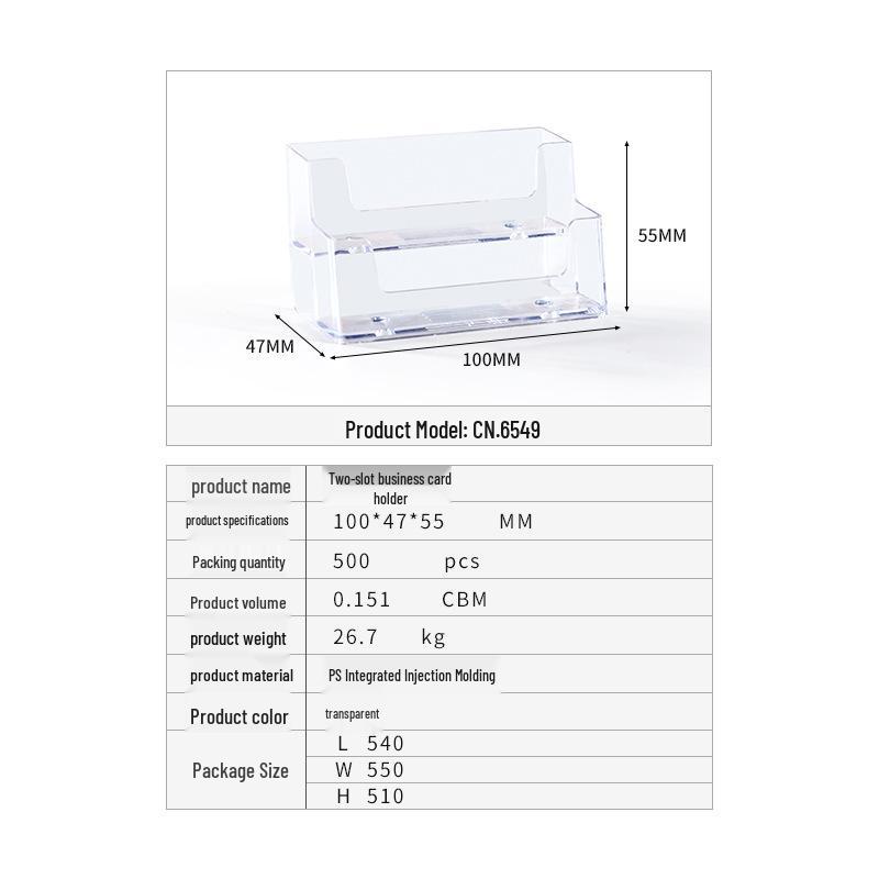 Transparent Ballot Box for Opinion Collection, Elections, Exhibitions, and Business Card Storage