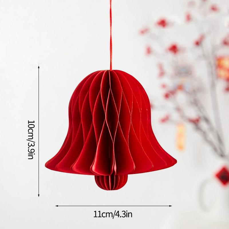 1PC Unfolding Hung Modern Aesthetics Spring Festival Origami Lantern Balcony Eastern Tradition Decorative Magnetic Living Room