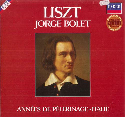 

LP Record JORGE BOLET - Liszt Annees De Pelerinage - Italie 642951 DECCA Germany Classical Used