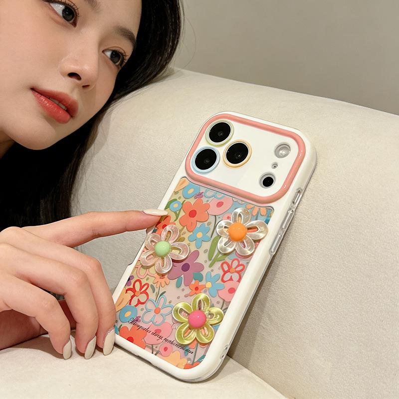 Colorful Floral iPhone 17 Pro Max Case: Drop-Proof, 3D Design, High-End Feel