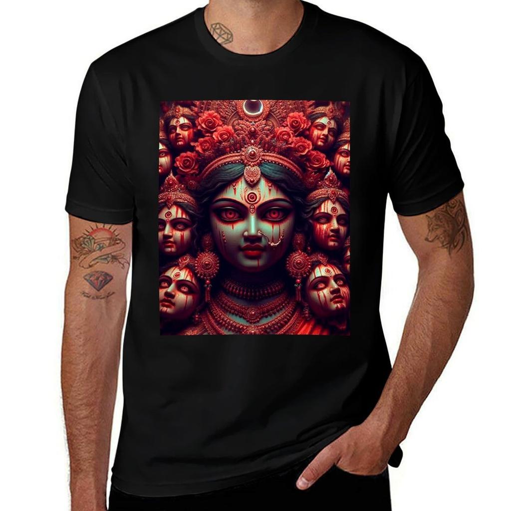 Bhairavi Red Goddess of Divine Power TShirt Summer Sports Quick Dry TShirt