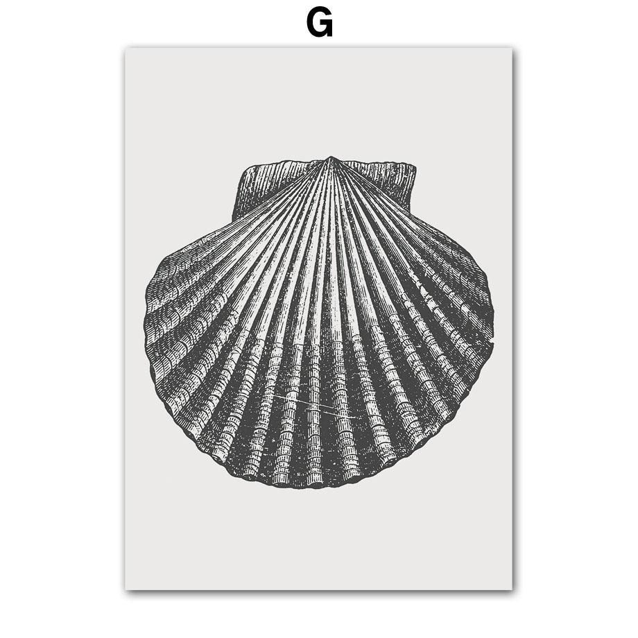 Octopus Lobster Crab Turtle Jellyfish Vintage Nordic Posters And Prints Wall Art Canvas Painting Pictures For Living Room Decor