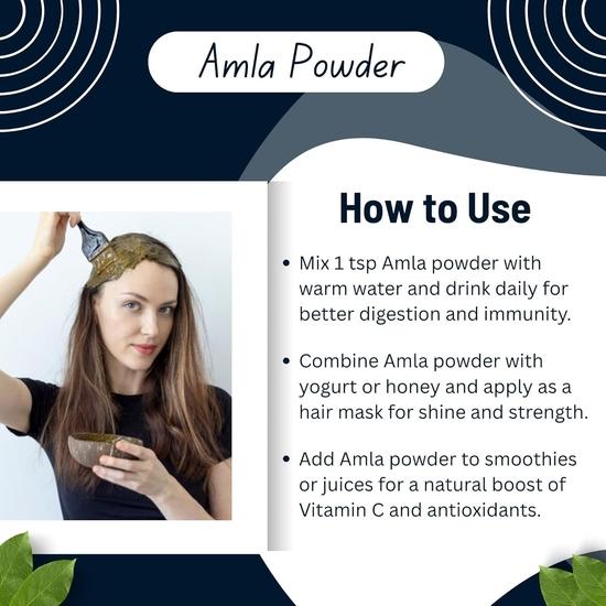 Birju Mahavir Amla Pulver - Amalaki - Phyllanthus Emblica 200 g, Natürlich (BMKB-90)