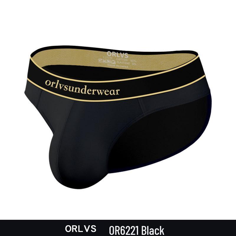 Platinum Macaron Men's U-Convex Low-Rise Cotton Briefs - Trendy and Comfortable Youth Underwear