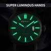 BERNY Diver Watches for Men Automatic Mechanical Men's Watches Calendar Super Luminous Sapphire 10ATM Waterproof Dive Wristwatch