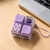 Plastic Fidget Keychain Transparent Keycap Clicker Funny Stress Relief Pendant  Daily