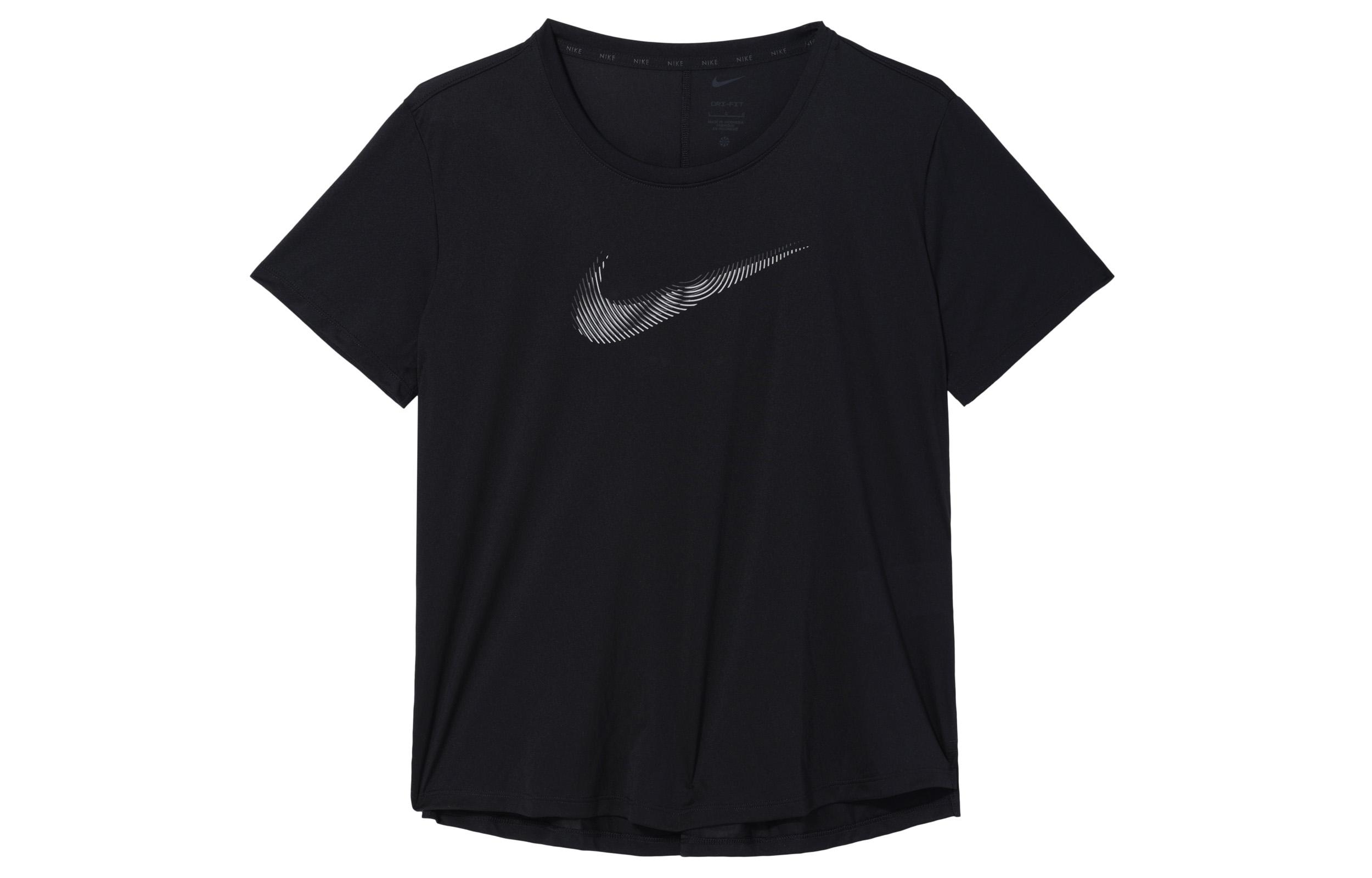 Nike Dri-FIT Swoosh Women s Short-Sleeve Running Top Black FB4697-010 M
