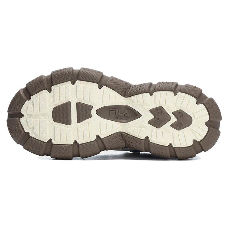 Fila Bolla Fabric Synthetic Leather Trendy Low-Top Dad Sneakers Women Sneakers Brown Blue F12W321105FBA