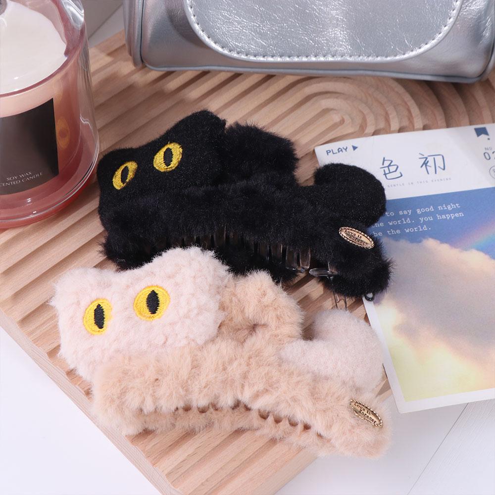 kitten Cat Hair Clip Grab Clip Cute Hairpin Creative Plush Hair Claw  Daily