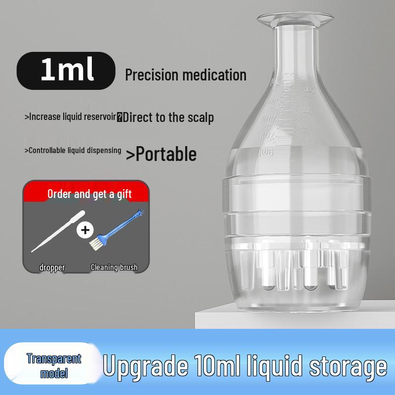 Mino 15ml Large Capacity Scalp Applicator: Portable Hair Strengthening Essential Oil Roller & Massage Comb