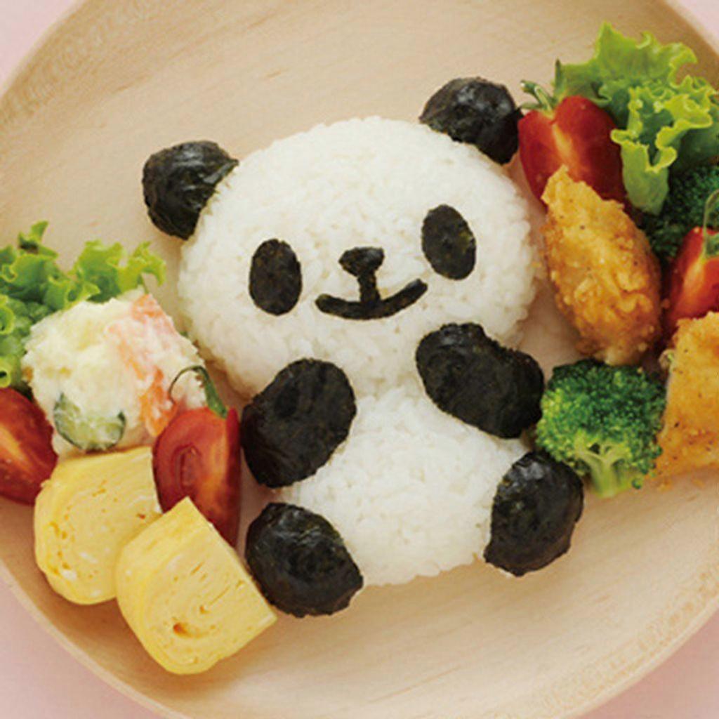 DIY Cute Panda Shape Rice Sushi Cookie Mold Cutter Sandwich Maker Baking Tools