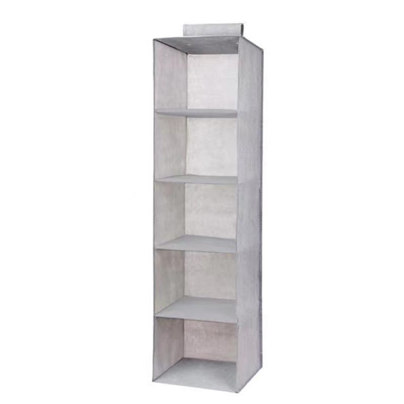 Multi-layer Hanging Wardrobe Organizer, Non-woven Folding Fabric Storage Bags for Clothes and Sundries