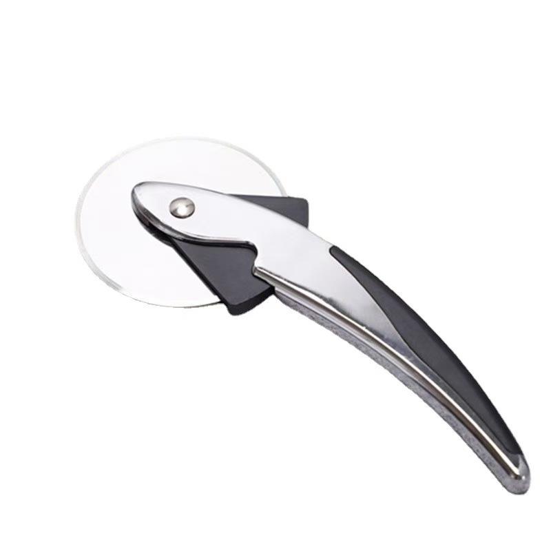 2026 New Style Zinc Alloy Durable ABS Pizza Cutter Wheel Pizza Cutter with Anti-slip Handle светло-серый