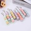4 Keys Button Keycap Fidget Keychain Keyboard Key Toy Keyboard Clicker Toy Keyboard Cube Toy for Adult Gifts To Relief Pass Time