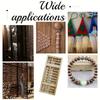 20/50/100pcs Rustic Style, Wood Color, Wooden Decorative Beads, Beech Wood Abacus, Wood Beads, Wood Color, Round Beads, Spacer Beads