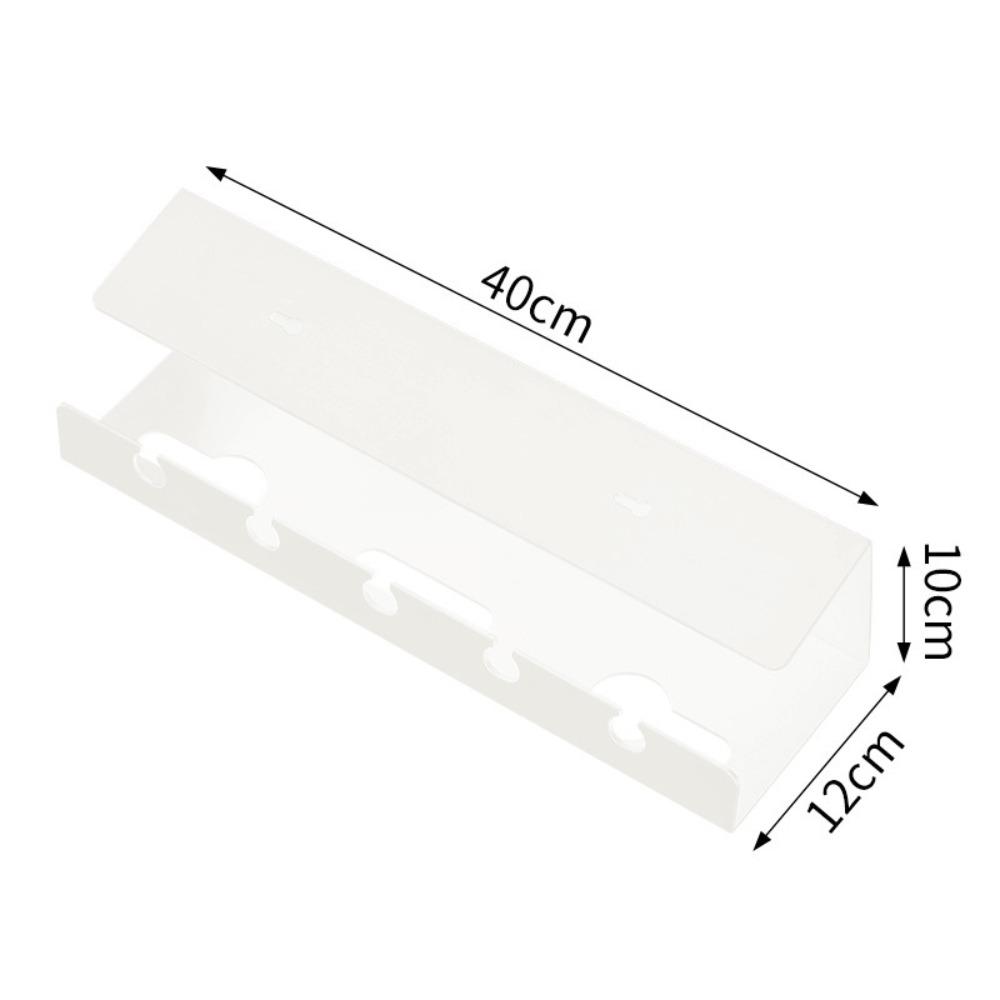 

No Punching Under Desk Cable Management Tray Save Space Wire Storage Rack For Office and Home