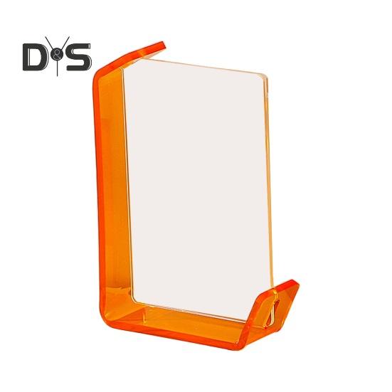 

6/7-дюймовая плавающая фоторамка DIY двусторонняя горизонтальная вертикальная неоновая акриловая настольная декоративная фоторамка для домашнего офиса 6inch оранжевый