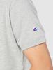 Champion Short Sleeve Crew Neck Oxford Size Cotton USA Graphic Logo Large Back Basic Design Men's Sweatshirt, C3-X016, Gray, L, Fleece, Fabric, Print,