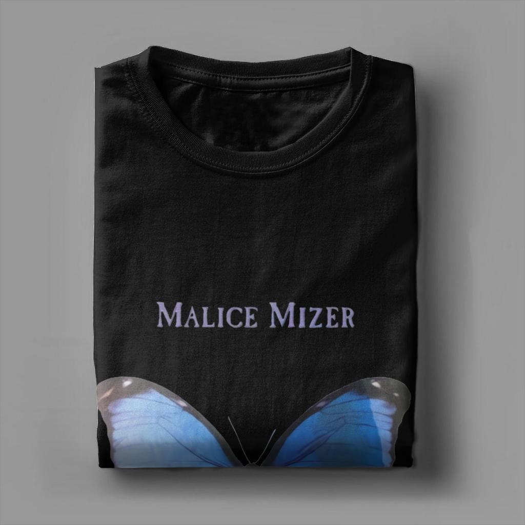 Nowość Malice Mizer Koszulka Męska Okrągły Dekolt Czysta Bawełna Koszulki Japoński Zespół Rockowy Krótki Rękaw Koszulki Urodziny Prezent Ubrania