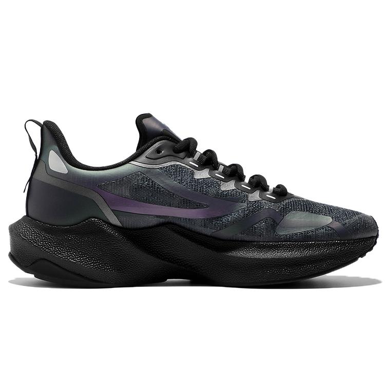BTS x FILA Textile, Synthetic Leather Low top Casual Running Shoes Unisex Black Gray Korean Style 1RM01671D_001