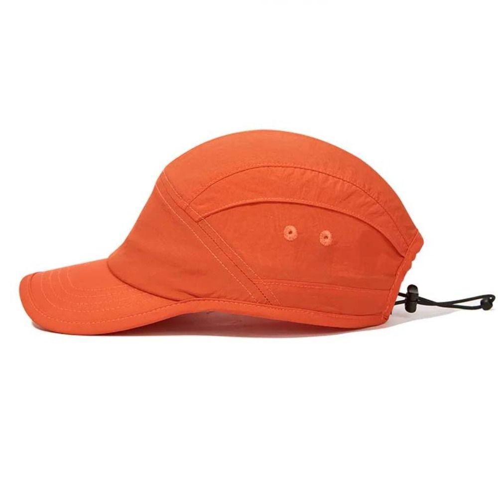 Waterproof 5-Panel Cap Drawstring Elastic Quick-dry Hat Men Women Baseball Cap  Snap Back