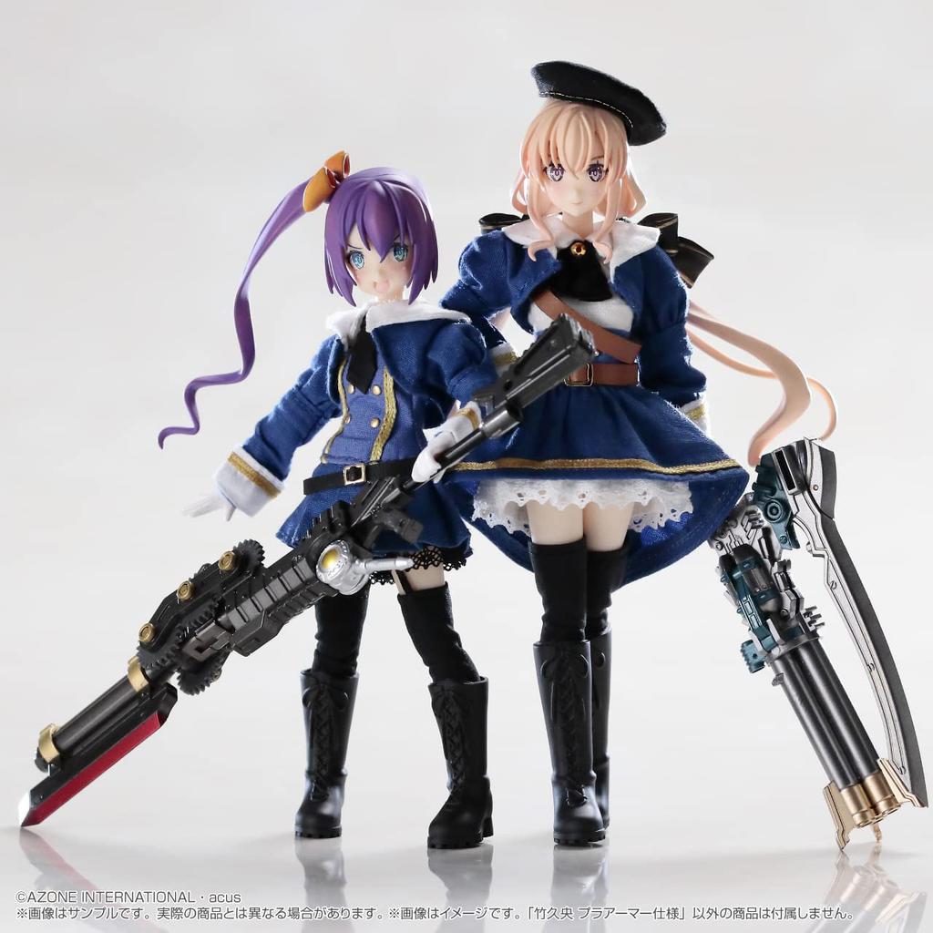Azone International Assault Lily Series Assault Lily Takehisa Hiroshi Plastic Armor Scale Soft Vinyl Head Figure Collector Doll No.067 1/12