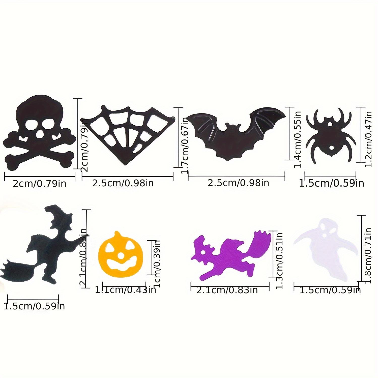 

Halloween Confetti Glitter Set with Bats Spider Pumpkin Sprinkles for Table Decorations Scatter Design