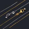 1pc Stainless Steel Semi-finished Link Chain Lobster Clasp Adjustable Stick with Silicon Bead Necklace Parts Jewelry Making