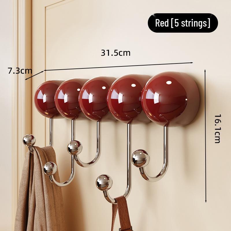No-Drill Suction Cup Hook: Strong Load-Bearing Adhesive for Bathroom, Bedroom, Kitchen, Door, and Hat Storage.