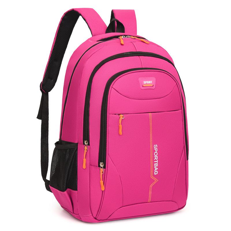 Unisex Casual Backpack - Durable Nylon Multi-Pocket Travel Bag , Ergonomic Shoulder Straps & Zipper Closure for Business Trips, Short-Distance Travel