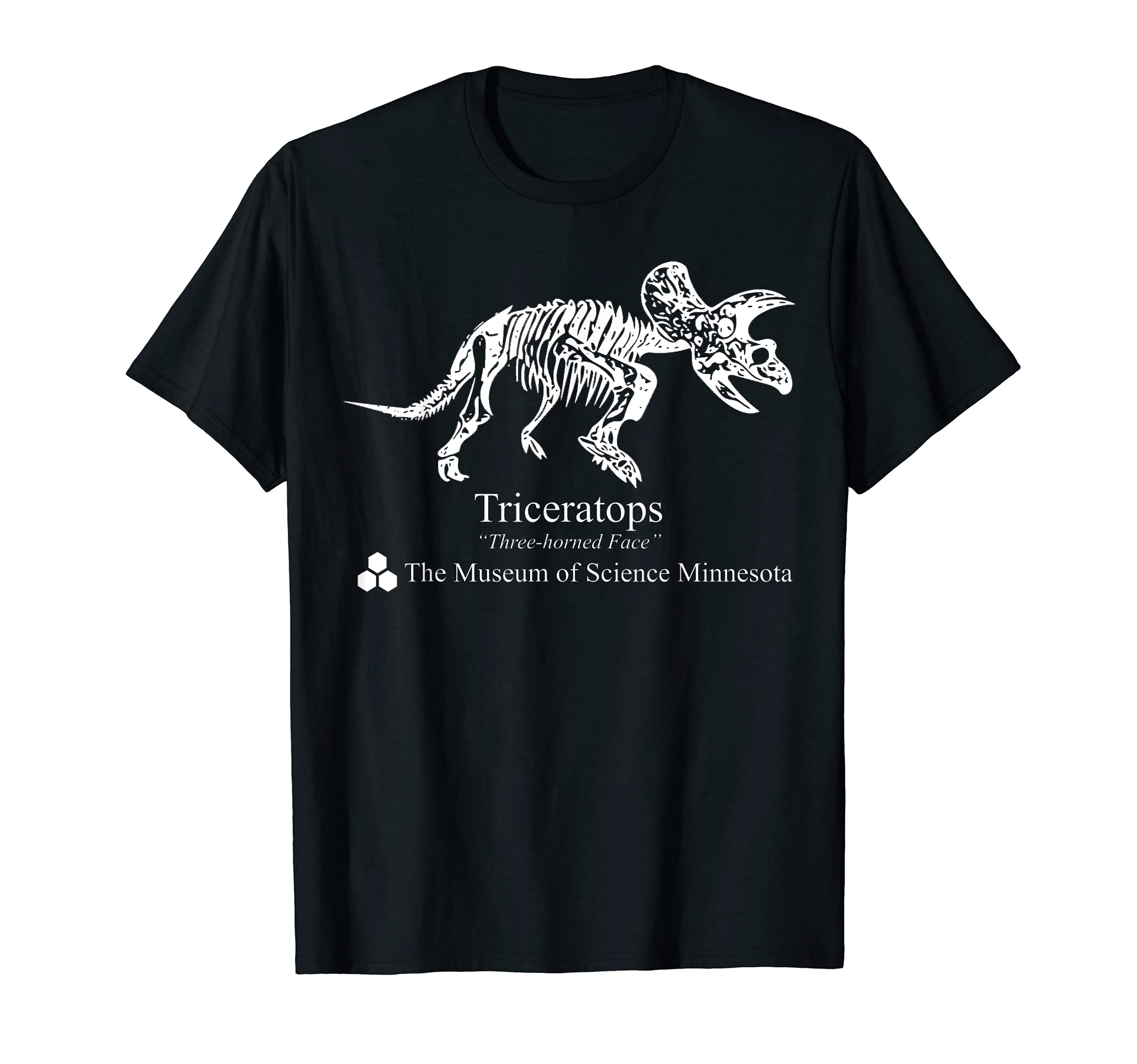 

Dustin Nerdy Vintage Triceratops Stranger Fan Science Gift T-Shirt чорний