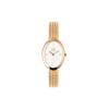 Watch Quartz Movement Stainless Steel Strap White Dial Women's Watch Wheat Oval Watch DW00100883