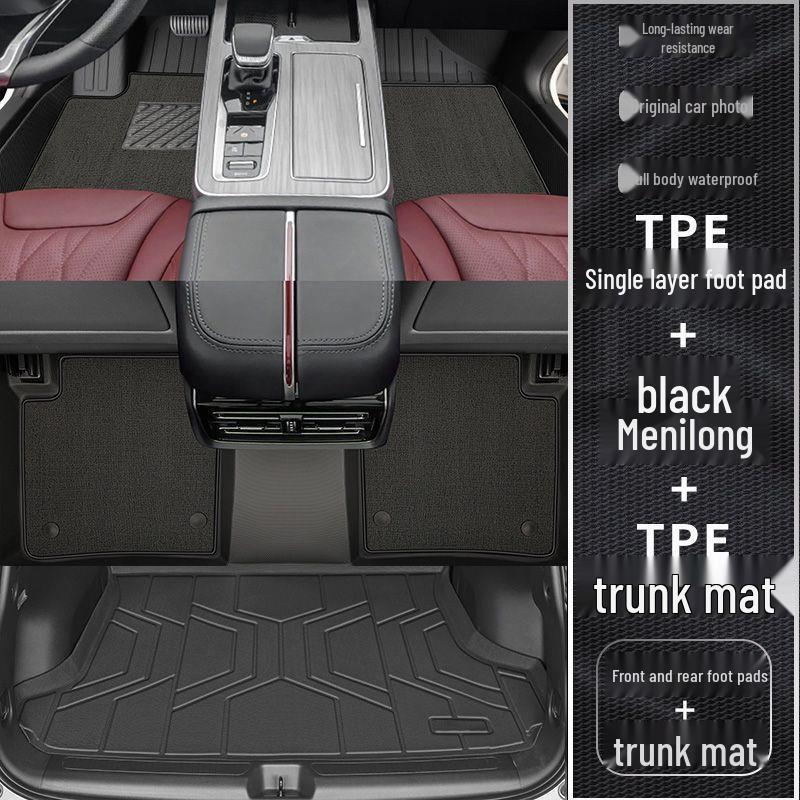 Red Flag HS5 Full Coverage TPE Floor Mats with Trunk Mat
