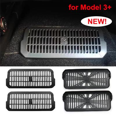 For 2024 Tesla Model 3 Highland Under Seat Rear Air Vent Protect Cover Anti-blocking Backseat Outlet Grille Protector Accessorie