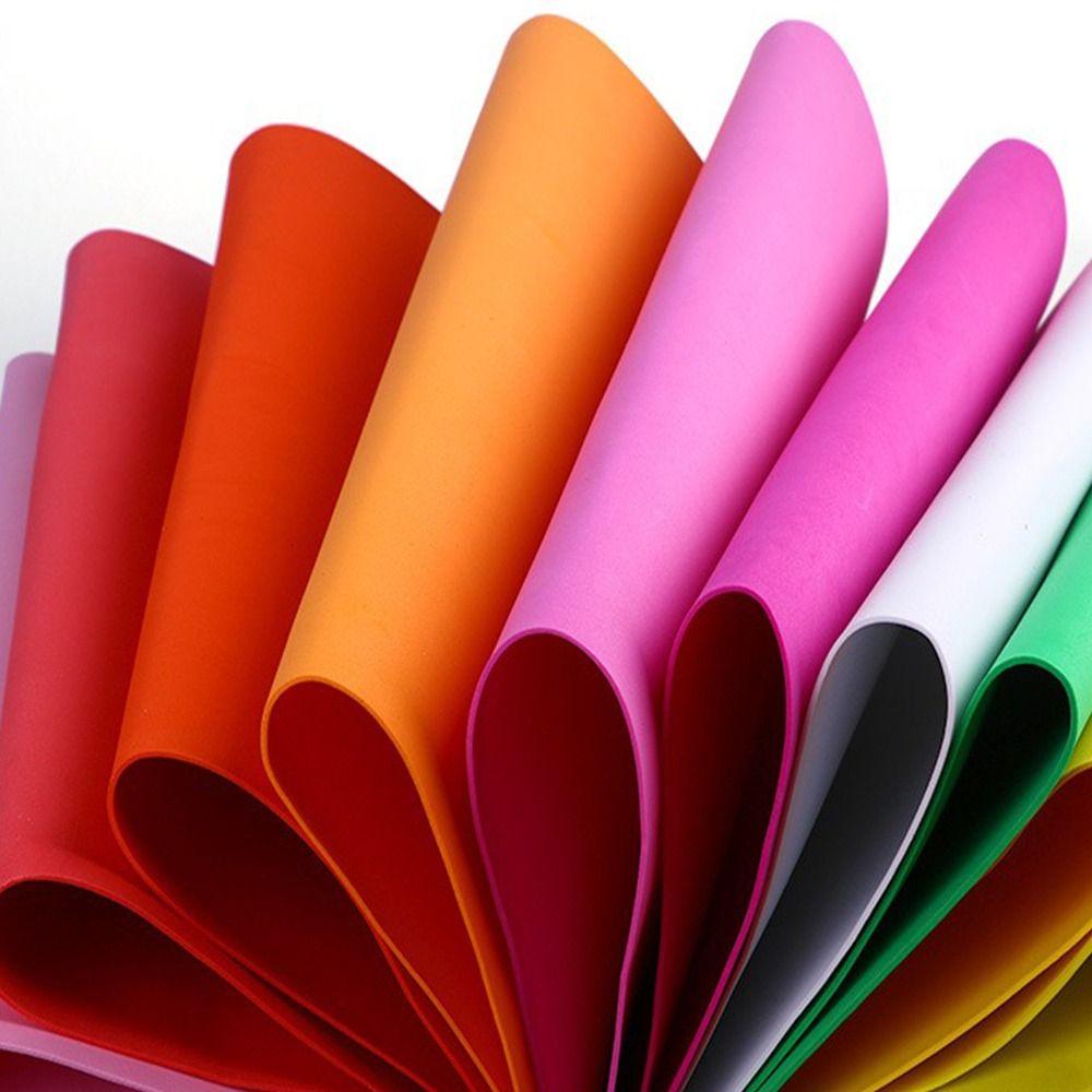 New Colorful Sponge Paper 1mm Thick EVA PE Paper 50x50cm DIY Scrapbooking Kids Baby