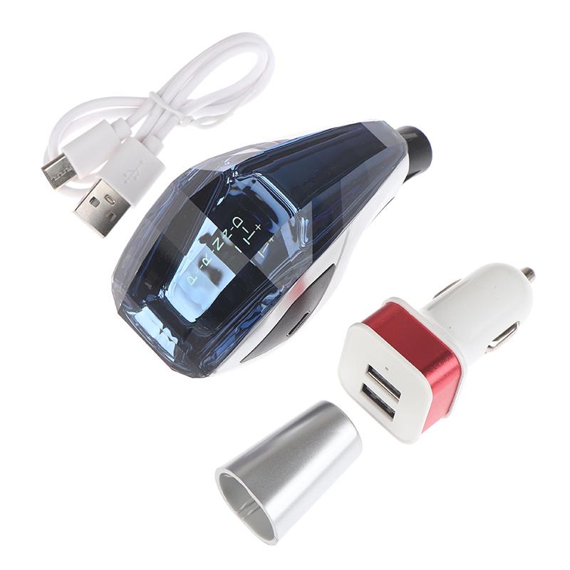 Pomello leva cambio LED in cristallo, leva, pallamano blu, per auto, cambio automatico, manuale, modifica auto